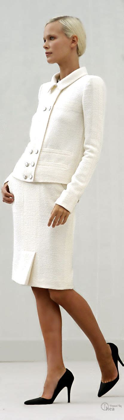 white chanel skirt suit